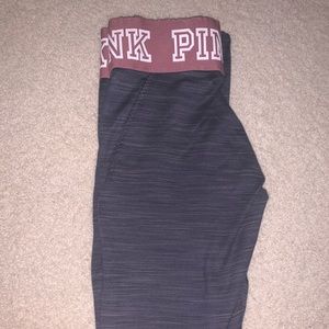 gray PINK leggings